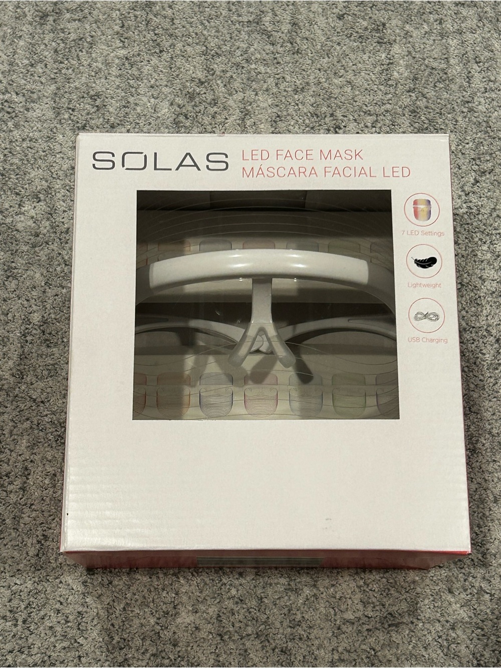 Solas White LED Face Mask - Women Skincare Tool